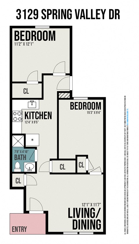 a floor plan of a house with a bedroom and a living room